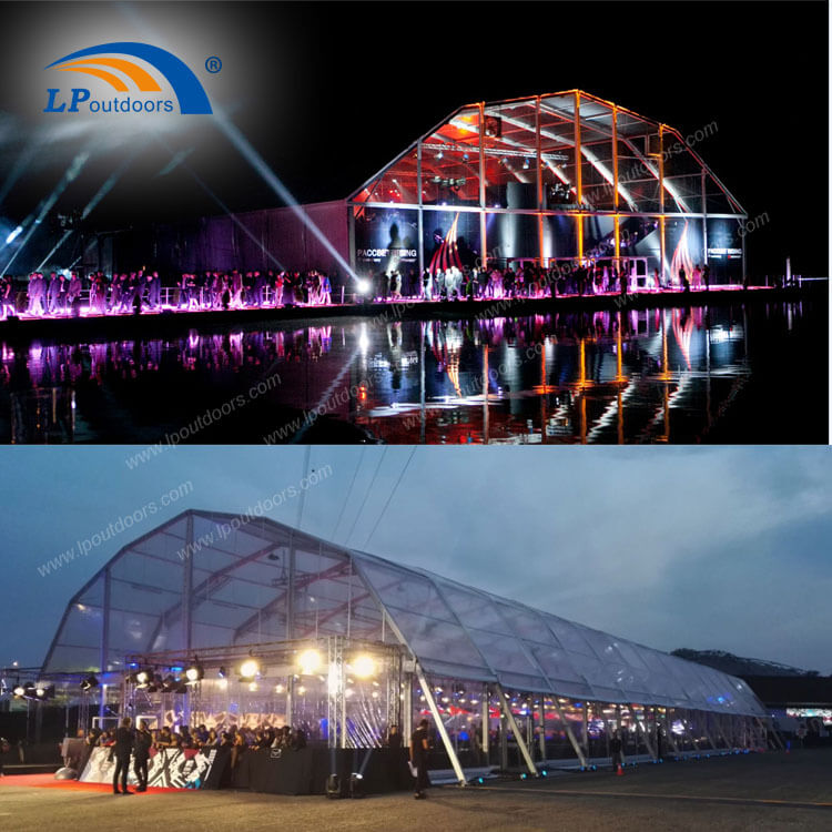 Grande tente d'événement en aluminium de 40 m de portée pour la fête de célébration de concert de musique en plein air 